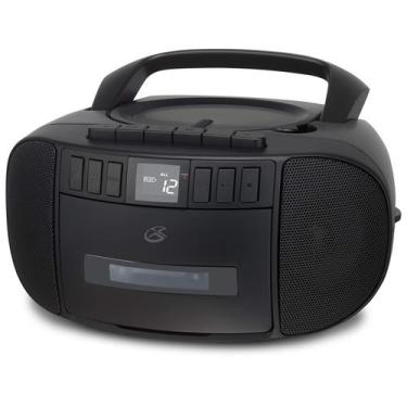 Imagem de Caixa de Som Portátil GPX com CD, Rádio AM/FM e Toca-fitas - Preta
