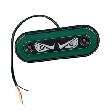 Imagem de Generic Luz de marcação lateral 12V/24V, elegante, super brilhante, à prova d'água, luz de advertência LED piscante para motocicletas e tratores, Verde