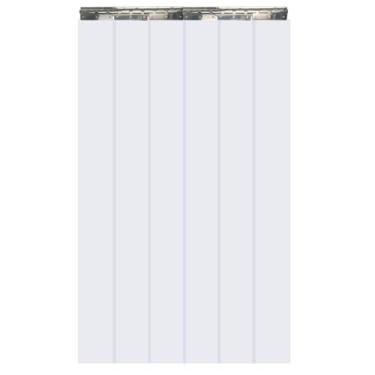 Imagem de kalwason Kit de cortina de porta de fita de vinil de plástico com ferragens – Cortina d...
