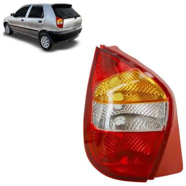 Imagem de Lanterna Traseira Palio 2001 2002 2003 2004 Tricolor Ré Cristal Pisca 