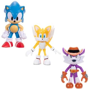 Imagem de Sonic The Hedgehog Bonecos de ação de 6,3 cm Wave #21, pacote com 3