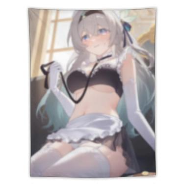 Imagem de LIEGBMEU Tapeçaria Sexy Hot Anime Girl 152.4 cmx203.2 cm Wall Quilt Art Whimsical Tapestry DecorationAF272