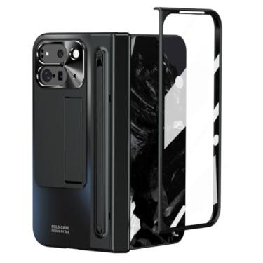 Imagem de LTLMYDAM Capa com suporte para Google Pixel 10 Pro Fold, capa protetora de tela elegante com suporte de caneta dobradiça tudo incluído, preta, 10 Pro Fold