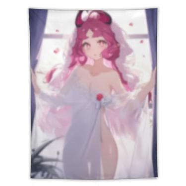 Imagem de LIEGBMEU Tapeçaria Sexy Hot Anime Girl 152.4 cmx203.2 cm Wall Quilt Art Whimsical Tapestry DecorationAF283