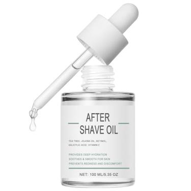 Imagem de MOC LINK 100 ml de óleo pós-barba macio para rosto, pescoço, pernas, axilas, áreas de biquíni - Previne vermelhidão, pelos encravados, oferece hidratação profunda e suaviza após o barbear, adequado