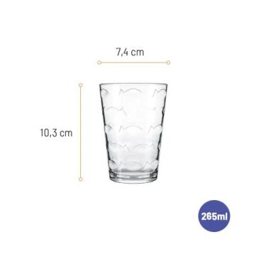 Imagem de Conj. 12 Copos de Vidro Laguna 265ml (N2026-6) - Nadir