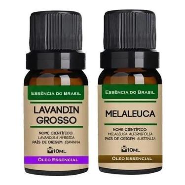 Imagem de Kit 2 Óleos Essenciais 10Ml - Melaleuca + Lavandim - Essência Do Brasi