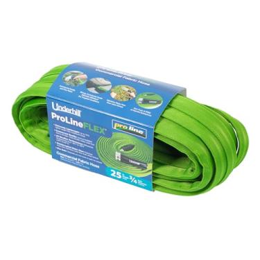 Imagem de Mangueira de jardim de tecido comercial flexível ProLine, flexível, núcleo de borracha, leve, 600 PSI BP, 300 PSI WP, 3/4 polegadas x 7,6 m