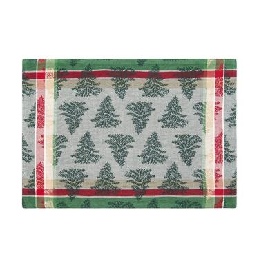 Imagem de Jogo Americano Copa E Cia 6 Peças Natal Pinheiros