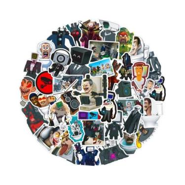 Imagem de Adesivos De Câmera De Banheiro Skibidi De Desenho Animado Para Criança