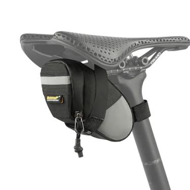 Imagem de Rhinowalk Bolsa de assento de bicicleta, bolsa de selim de bicicleta, bolsa sob o assento para ciclismo de montanha e viagens de viagem