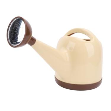 Imagem de aqxreight 4L A Rega de Plantas Pode Florescer A Rega do Jardim Com A Lata de água Com A Cabeça de Spray de Aço Inoxidável Destacável Bico Longo para Plantas Externas Internas (leite amarelo)