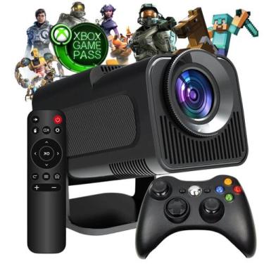 Imagem de Projetor para +500 jogos do Gamepass crianças e adultos filmes muito m