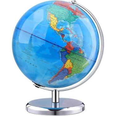 Imagem de World Globe TTKTK de 8 polegadas com suporte de aço inoxidável para cr