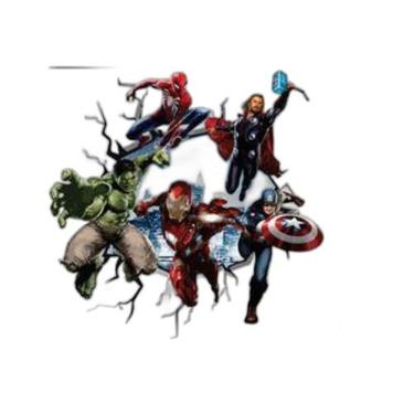 Imagem de Adesivo De Parede Buraco Vingadores Mod03