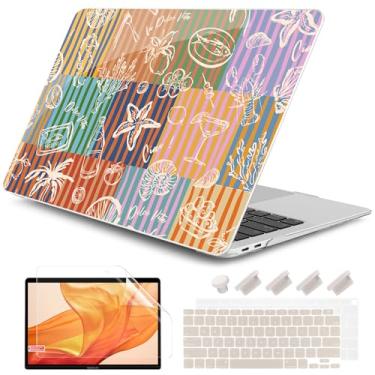 Imagem de DONGKE Capa para MacBook Air de 13 polegadas 2021-2018, compatível com A2337 M1 A2179 A1932 Suporte Retina Display e Touch ID, capa de plástico rígido com película de teclado - Humor italiano