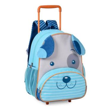 Imagem de Mochila Escolar Carrinho Carrocho Azul Clio CP24501B - Clio Pets