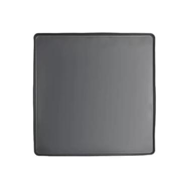 Imagem de Tapete de silicone cinza para mini geladeira evita vazamento de água, 65 x 65 x 2 cm, bandeja coletora de geladeira para proteção de máquinas de lavar, secadora, mini geladeira, armário de vinho