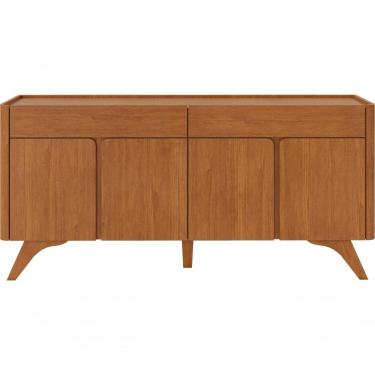 Imagem de Buffet Aros 4 Portas Pés Madeira Maciça - Mavaular Naturalle