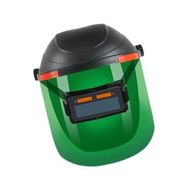 Imagem de Esquirla Máscara de olhos com lente de soldagem PC 180° Visão panorâmica Energia solar Capacete de soldagem com escurecimento automático, Cor Verdadeira