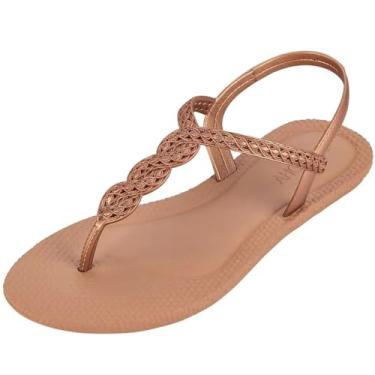 Imagem de Sandalia Feminina Rasteira Dedo Todo Dia Elegante Grendha