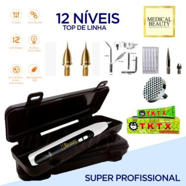 Imagem de Caneta jato de plasma top md2020 +maleta + acessorios anvisa - MEDBEAU