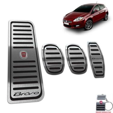 Imagem de Pedaleira Manual + Descanso Fiat Bravo 2011 A 2016 Preto