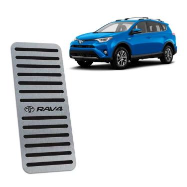Imagem de Descanso De Pé Toyota Rav4 2013/2019 Aço Inox Preto