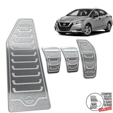 Imagem de Pedaleira Manual + Descanso Nissan Versa 2021 Prata