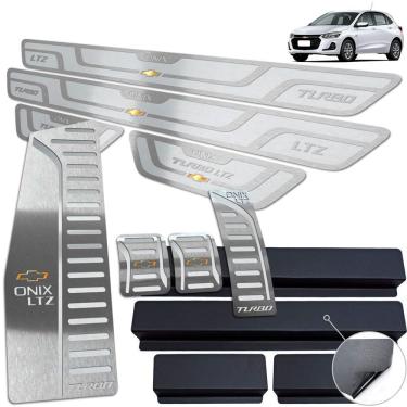 Imagem de Descanso Pedaleira Manual Soleira Prata Onix Turbo LTZ 2020