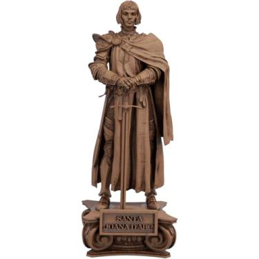 Imagem de Estátua Santa Joana Darc Estatueta Imagem - Versão 2 (Cor Madeira)