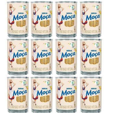 Imagem de Kit 12 Leite Condensado Nestle Moca 395Gr Lata