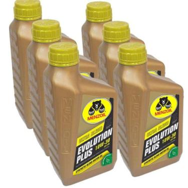 Imagem de 6 Litros De Oleo Motor 10w30 Sm Semissintetico Evolution Kit995 - Menz