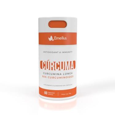 Imagem de Cúrcuma Plus 60 Cápsulas Natural Premium Curcumina Puríssima Emellus