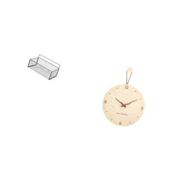 Imagem de Fenteer Relógio de Parede Minimalista Moderno Nórdico de Madeira, Ornamento para Decoração de Quarto, Escritório E Casa, Relógio Decorativo Pendurado
