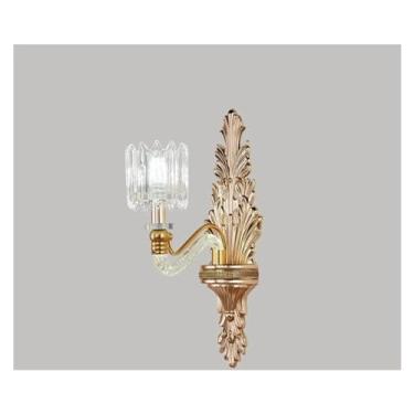 Imagem de Lustre luxuoso, lustre de cristal francês, luzes para sala de estar, luzes para sala de estar, lustre de cristal, luzes de jardim europeias, luminária de parede de 1 cabeça