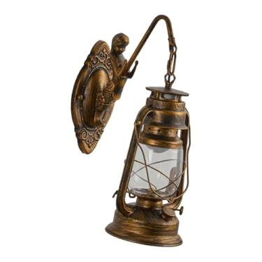 Imagem de Generic Luminária de parede com lanterna para iluminação interna, luminária de parede de vidro para garagem, quarto, escritório, porta de bar, com Sereia