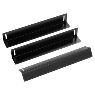 Imagem de UKQRRTC 3 peças de blocos de carga para porta-malas, organizador de porta-malas com fixador, material metálico, resistente à deformação, fácil de usar, 29 x 4 x 4 cm para lã, carpete, automotivo