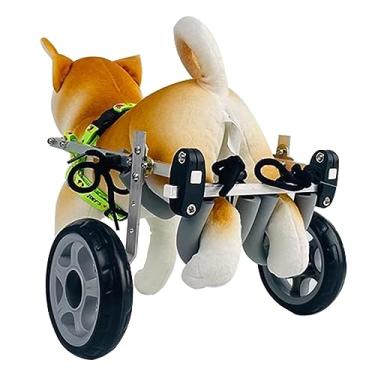 Imagem de Cadeira de rodas para cães e gatos para pernas traseiras, carro de treinamento de reabilitação de cães, assistência a animais de estimação pequenos/médios/grandes a caminhar, suportes de perna