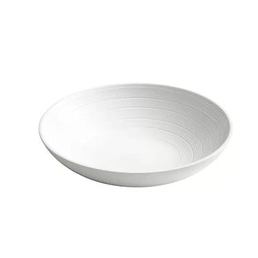 Imagem de ZYHSIJOBAS Tigela de frutas para salada de cerâmica branca tigela de salada doméstica tigela grande de macarrão de sopa adequada para servir prato principal, frutas, tigela de sopa de ramen