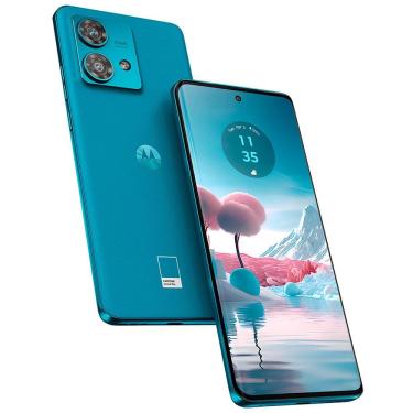 Imagem de Smartphone Motorola Edge 40 Neo 5G Caneel Bay 256GB 10GB (8GB RAM + 2GB Ram Boost) 50MP Ultra-Pixel AI Camera IP68 NFC