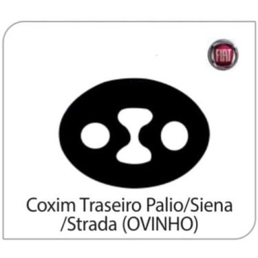 Imagem de Coxim escapamento ( traseiro ) palio/siena/ strada (ovinho) pacote com