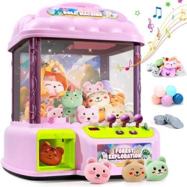 Imagem de Máquina de Garra Grande MIAOKE para Niños con 30 Juguetes y 24 Monedas