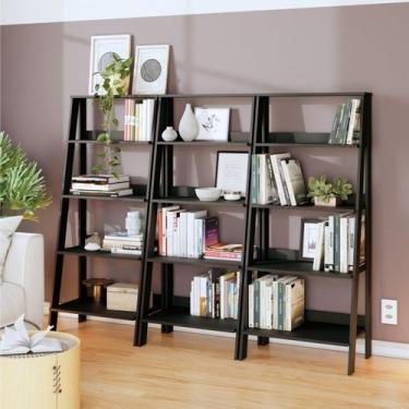 Imagem de Estante para Livros Escada 140cmx183cm 4 Prateleiras Tok Yescasa - Esp