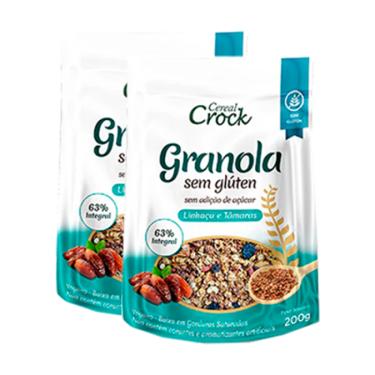 Imagem de Kit 2X: Granola Aveia/Linhaça/Tâmara 0 Açúc Leve Crock 200g
