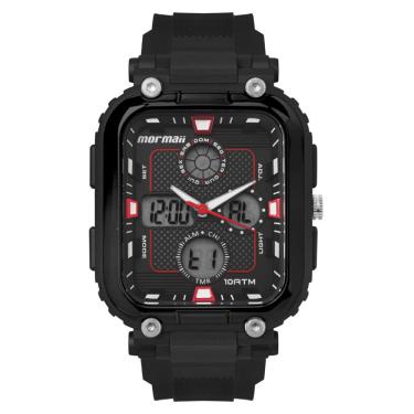 Imagem de Relógio Mormaii Masculino Ref: Mo24200/8r Esportivo Retangular Anadigi