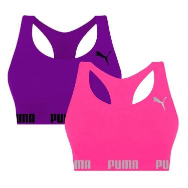 Imagem de Kit 2 Tops Puma Nadador Sem Costura Feminino