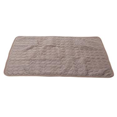 Imagem de Pssopp Esteira Refrigerando do Animal de Estimação, Almofada Refrigerando Portátil Lavável do Cão da Tela de Seda Gelo para Gatos Grandes Cães Curso Exterior Interno (M)