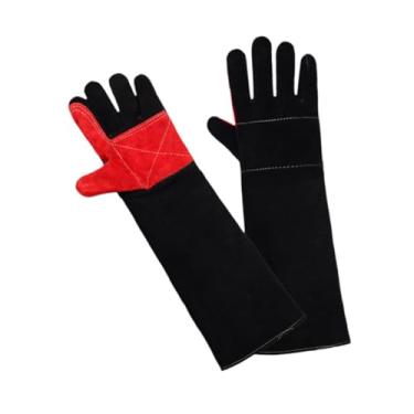 Imagem de Baoblaze Luvas para manuseio de animais, luvas impermeáveis ​​e resistentes a mordidas para banho, jardinagem, cães, cobras e lagartos, 60cm