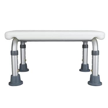 Imagem de Zhjvihx Assento de Chuveiro, Banco de Banho Compacto Resistente Ao Desgaste de Liga de Alumínio de Altura Ajustável para Idosos para Adultos para Bebês